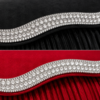 Ladies Satin Diamante Clutch Bag