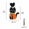 halloween-pumpkin-cat-2 Halloween Drop Earrings Spooky Pumpkin Cat Acrylic Dangle For Women Party Gothic