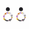 halloween-wreath-1 Halloween Drop Earrings Spooky Skull Bat Ghost Acrylic Dangle For Women Party Gothic