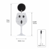 Halloween Drop Earrings Spooky Ghost Wine Glasses