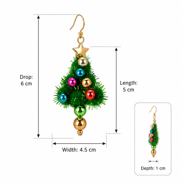 Christmas Earrings Jewellery Christmas Tree