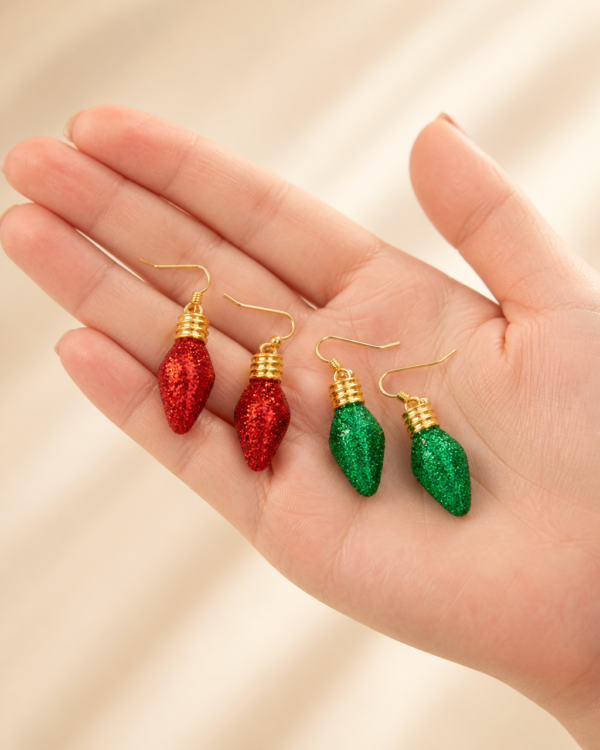 Christmas Glitter Light Bulbs