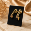 chunky-hoops-3 Chunky Gold Hoop Earrings Textured Clip-On Retro Fashion Jewellery
