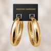 Textured Gold Hoop Earrings