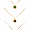 jewellery-set-4 Gold Roman Numeral Rhinestone Jewellery Set Necklace Bracelet Earrings