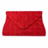 large-red-bag-2 Ladies Red Lace Envelope Clutch Bag Evening Wedding Party Formal Event Prom
