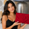 large-red-bag-8 Ladies Red Lace Envelope Clutch Bag Evening Wedding Party Formal Event Prom