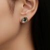 largestud1 Large Clear Crystal Stud Earrings Silver Tone Sparkly Statement Earrings