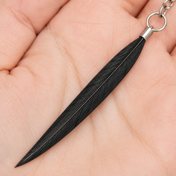 Black Feather Drop Earrings Boho Statement Festival Long Dangle Ladies Gift