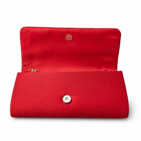 small-red-bag-10 Red Lace Evening Clutch Bag Womens Wedding Prom Party Bridal Shoulder Handbag