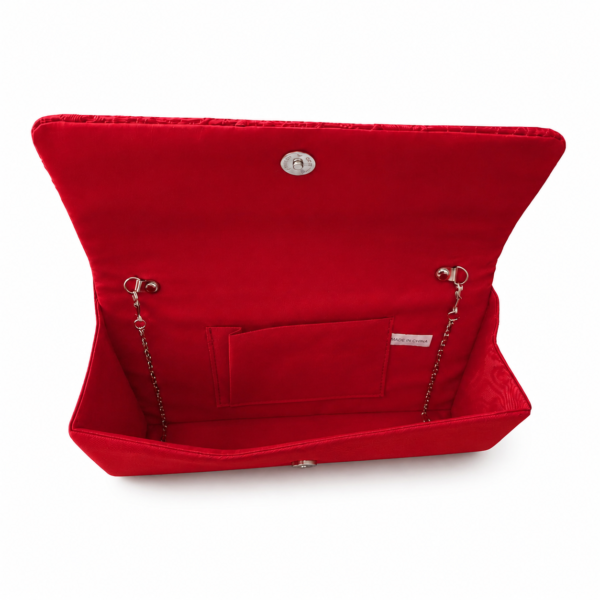 small-red-bag-4 Red Lace Evening Clutch Bag Womens Wedding Prom Party Bridal Shoulder Handbag