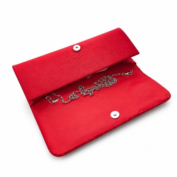 small-red-bag-7 Red Lace Evening Clutch Bag Womens Wedding Prom Party Bridal Shoulder Handbag