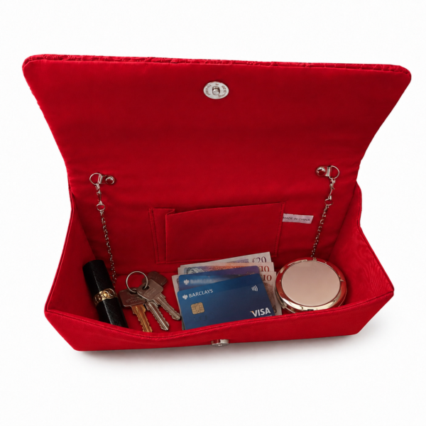 small-red-bag-8 Red Lace Evening Clutch Bag Womens Wedding Prom Party Bridal Shoulder Handbag